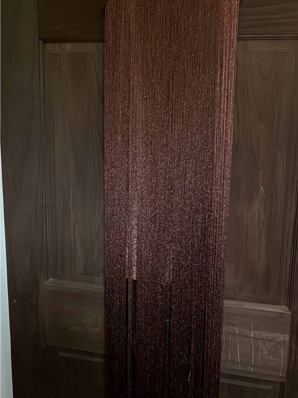 12th Tribe Brown Fringe Mini Dress with Long Tassels - Picture 2 of 5
